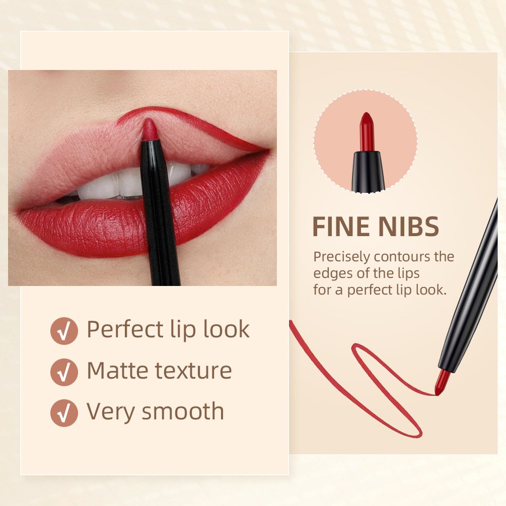 Matte Waterproof Lip Liner Set - Image 6
