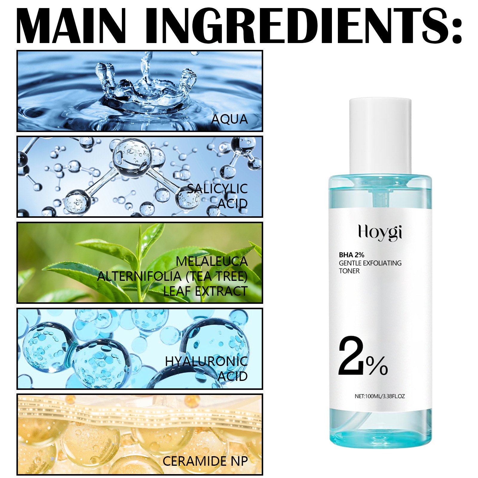 Gentle Exfoliating Toner for Skin Repair Hoygi - Image 3