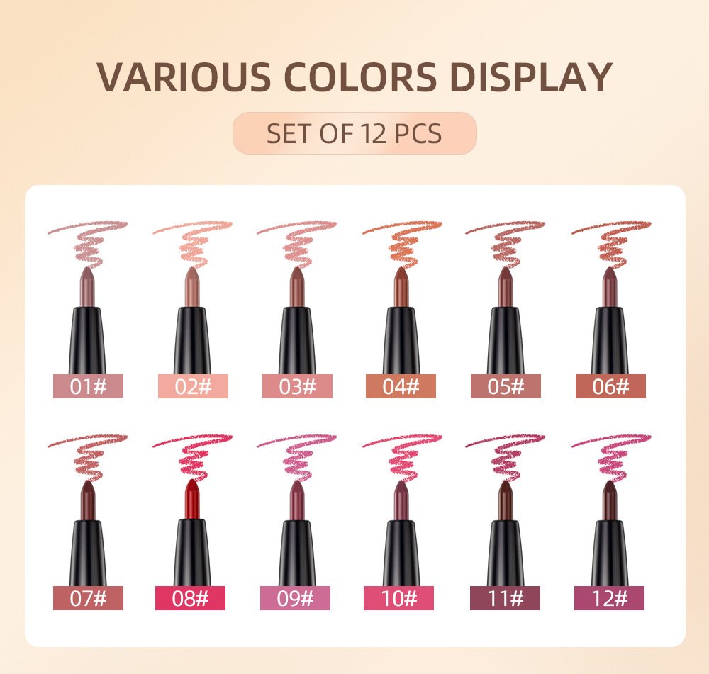 Matte Waterproof Lip Liner Set - Image 9